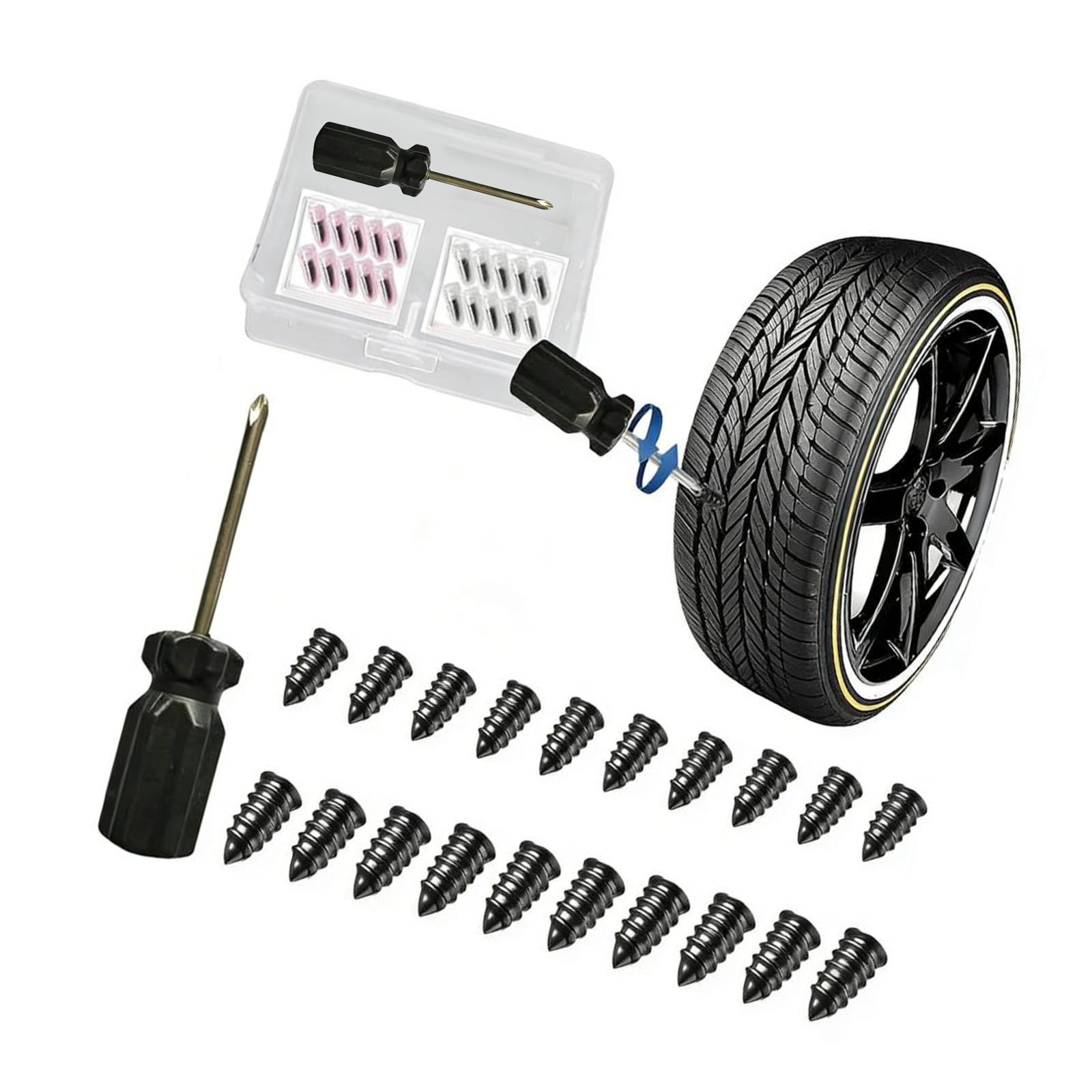

Quick Fix Vacuum Tire Repair Plug Strong Rubber Portable Emergency Tool Tire Puncture Repair for Car & Motorcycles