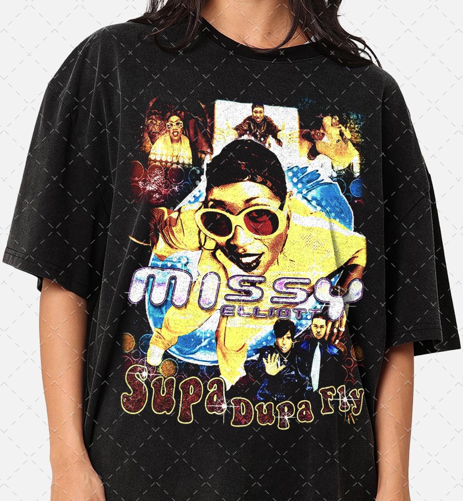 Missy Elliot Graphic Tee: 90s Bootleg Raptees Unisex T-Shirt M