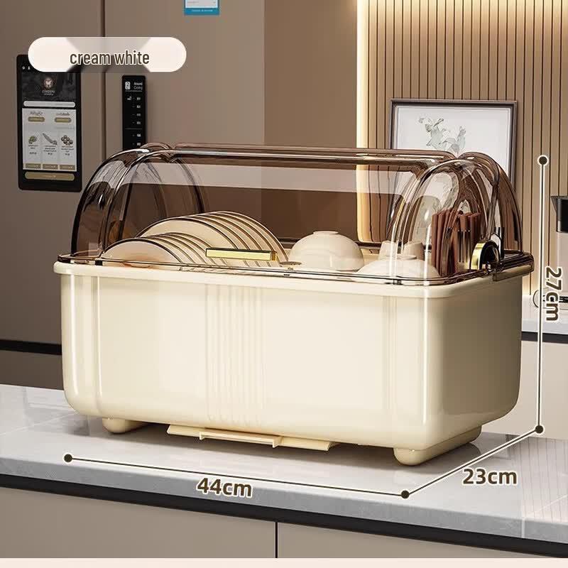 MUYA Kitchen Dish Drying Rack with Cover