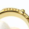 Used HERMES Scarf ring Saintur metal 6.7g gold Belt motif