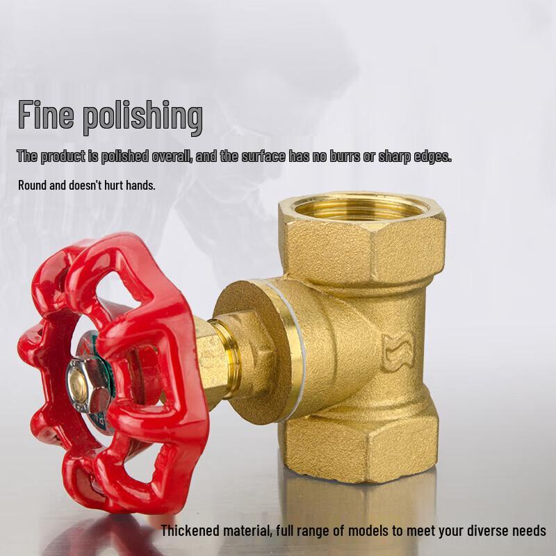 Camel Bells ZH254 Double Internal Thread Brass Stop Valve
