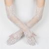 Netz-Langhandschuhe Transparente Brautkleid-Accessoires Dünne Spitzenhandschuhe Damen