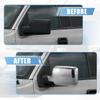 For Ford F-150 F150 2004-2008 ABS Chrome Car Rearview Side Mirror Cover Wing Cap Exterior Door Housing Trim Adhesive Sticker