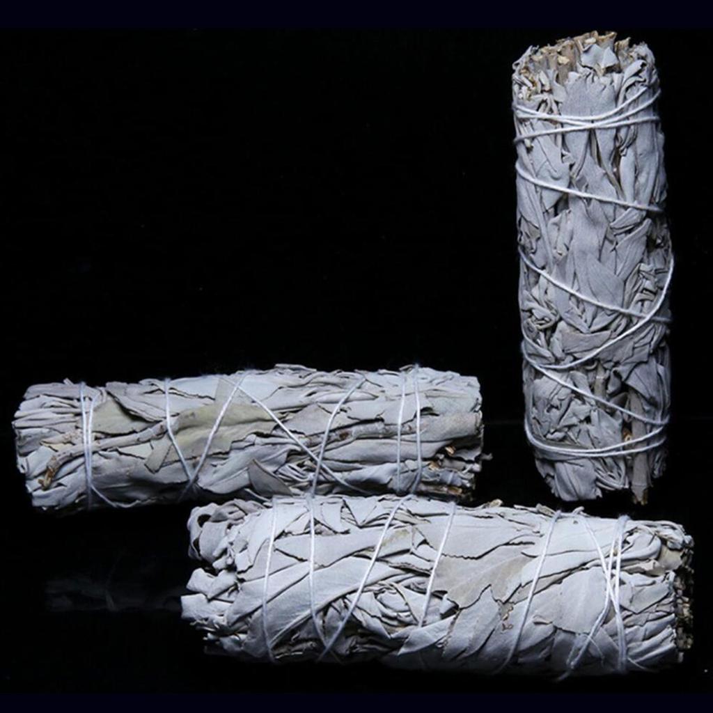 10 cm 30g Beyaz Adaçayı Paketi Kaliforniya Leke Sopa Değnek Manevi Tütsü Çubukları Yanan Aromaterapi Enerji Temizleme Paketleri
