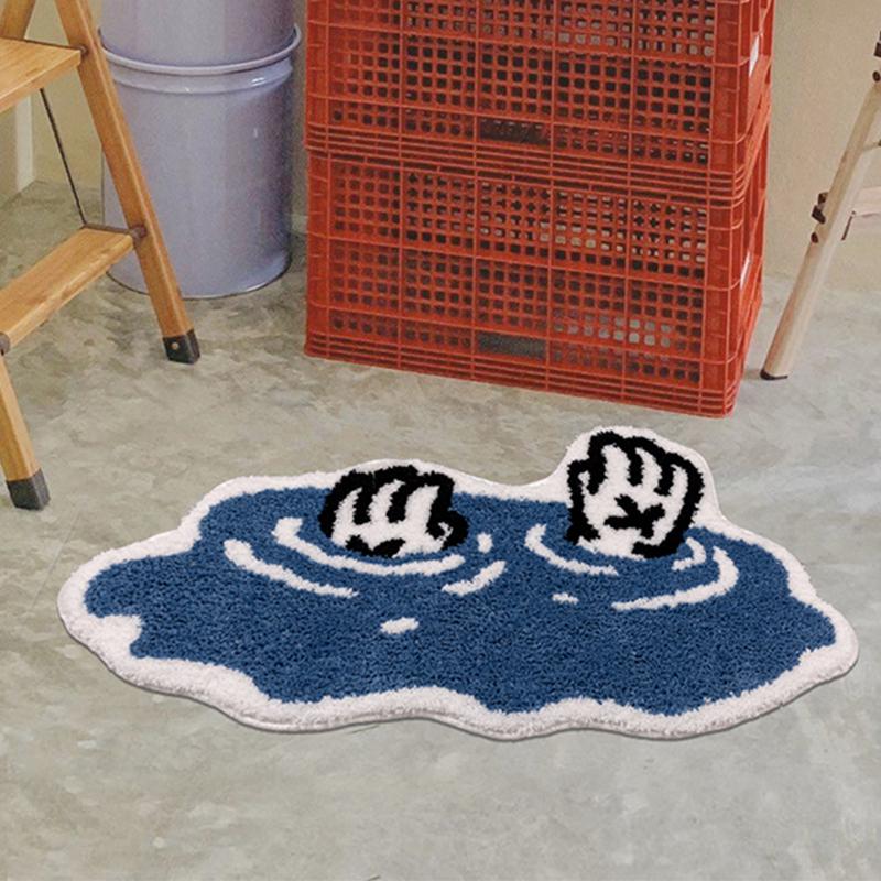 

Bedside Rug Bedroom Home Carpet Living Room Decoration Cute Cartoon Area Rugs Soft Thick Fluffy Floor Mat 50x100cm