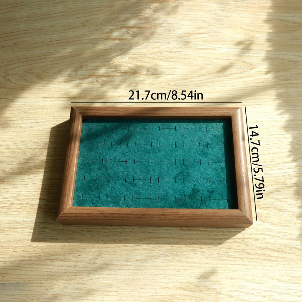 Jewelry Trays Velvet 30 Slot Rings Display Tray Large Capacity Finger Ring Stud Earrings Cufflink Storage Rack Organizer