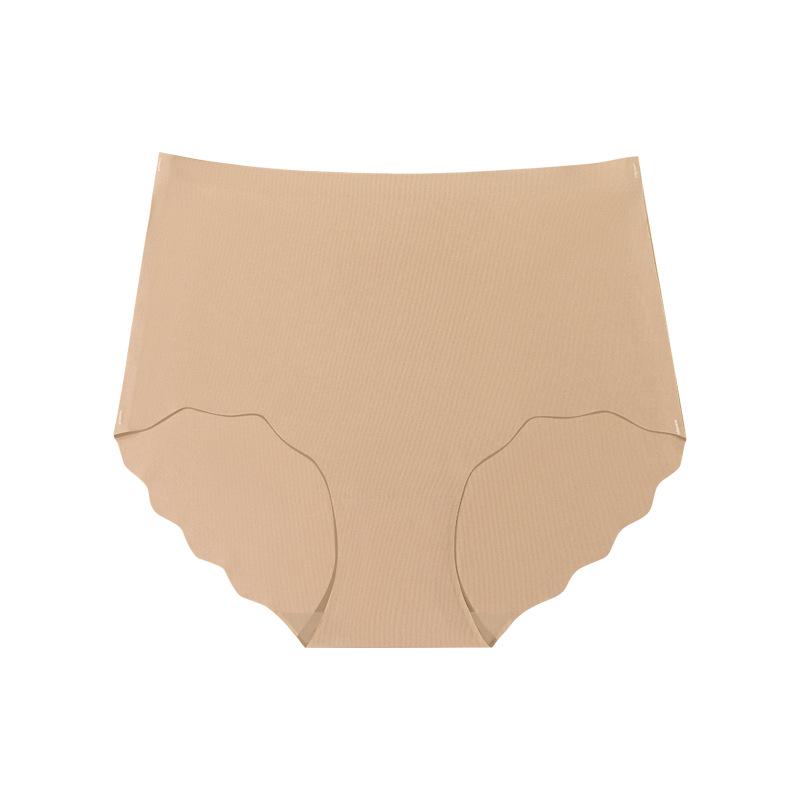 Seamless High Waist Ice Silk Tummy Control Yoga Briefs for Women