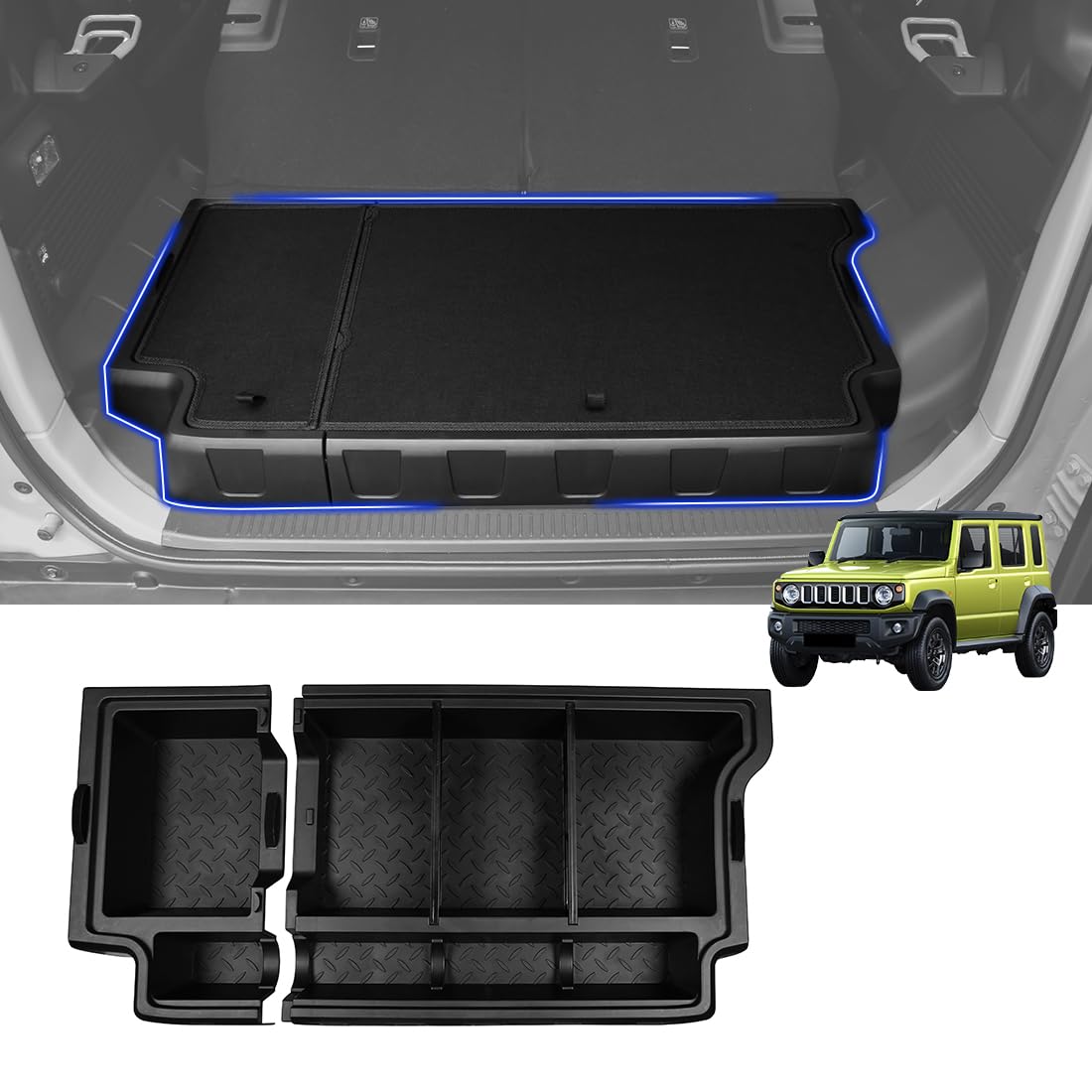 

Corporate SUNVIC Jimny Nomad Luggage Box JC74 Jimny Luggage Tray Storage Box Rear Box Storage Luggage Board Included Interior Custom Parts Accessories