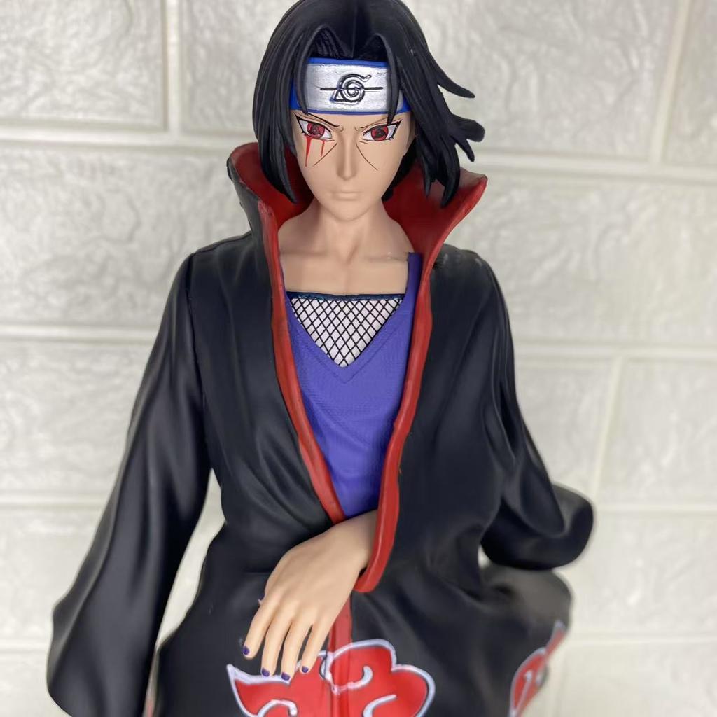 Naruto Shippuden Anime Figure Door God Uchiha Itachi Standing Posture Action Figure Boy Dolls Decorations Christmas Toys Gift