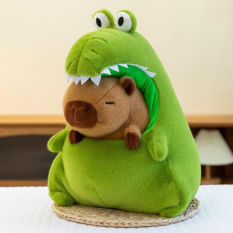 Crocodile Capybara Plush Doll Childrens Animal Cartoon Animation Toy Cotton Pp