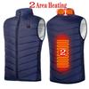 Men Usb Heated Vest 17 Areas Electric Heating Vest Jacket Men Winter Warmte Vest Waistcoat Sleeveless Puffer Men Vest Jacket