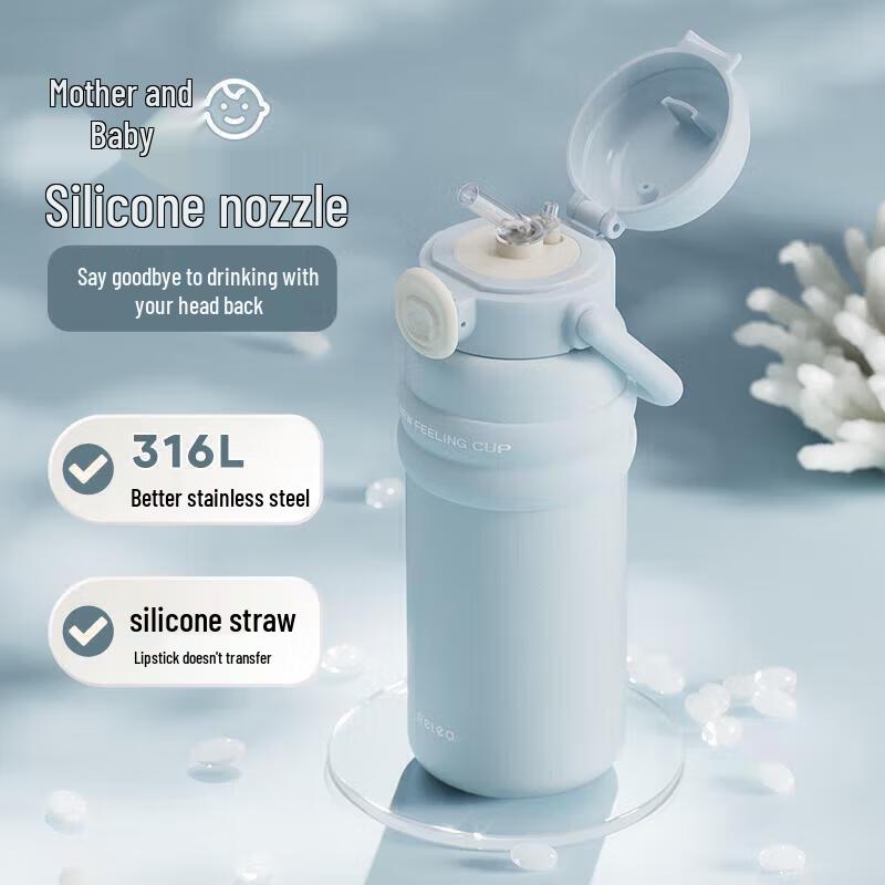RELEA 550ML 316L Stainless Steel Insulated Straw Bottle