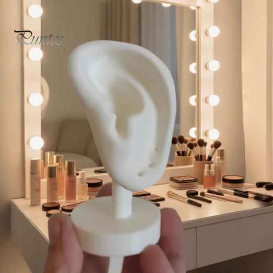 Stylish Earring Holder Human Ear Earrings Holder, 3D Printed Stand, Shape Countertop Jewelry Hanger Display Stand for Dresser Organizer