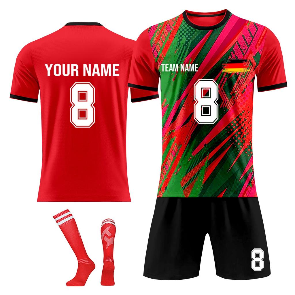 Personalised Shirts Kit Mens Girls With Name Number Custom Football Jerseys For Boys Training Suit
