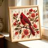 Hummingbird Bead Embroidery Kit, DIY Pearl Art Painting, with Crystal Beads Floral Designs Craft, for Adults Beginners