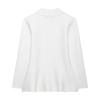 Women's Fashion Knitting Tops White Turn-Down Collar Long Sleeves Single-Breasted Cardigans Female 2025 Spring New Elegant Top