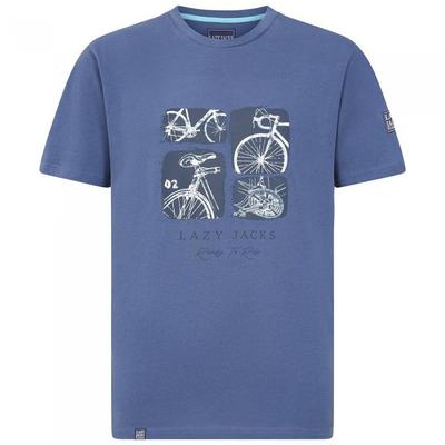 Camiseta de Algodão para Homem Lazy Jacks para Bicicleta