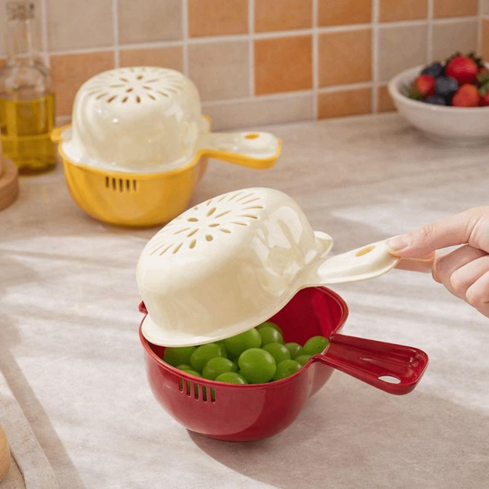 Thick Wall Fruit Washing Basket Food Grade Vegetable Storage Basket  Vegetable Washing