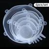 Silicone Six-piece Cover Stretch Bowl Cover Refrigerator Microwave Oven Sealing Preservation Film High Temperature Resistance