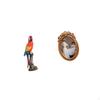 Creative Parrot Statue And Ornate Resin Photo Frame Decorative Souvenir for Bedroom Porch Indoor