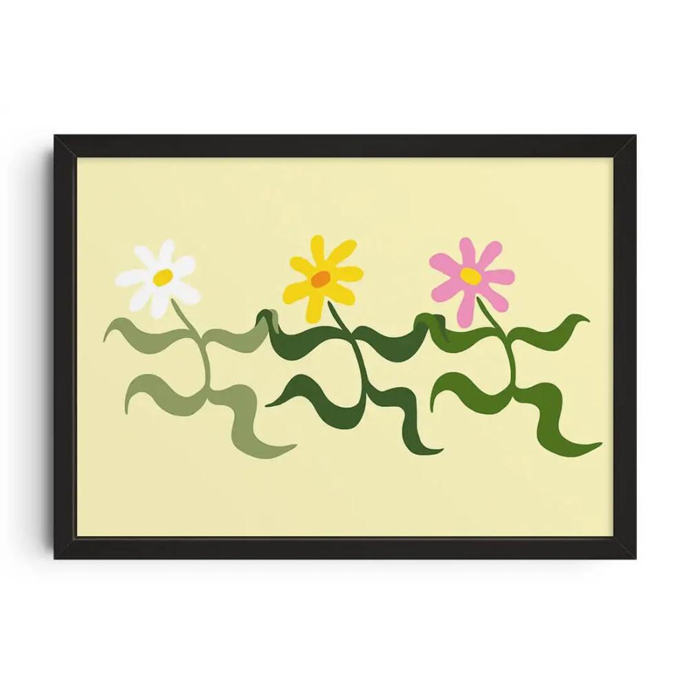 Abstract Canvas Print Mid Century Wall Art Vintage Classic Posters Retro Canvas Painting for Living Room Bedroom Home Decor