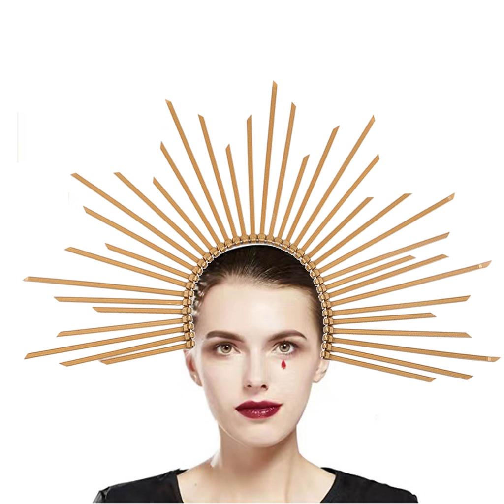 Women Head Jewelry Stylish Sun Headband Fashionable Headpiece Elegant Headpiece Alloy Material for Parties and Weddings