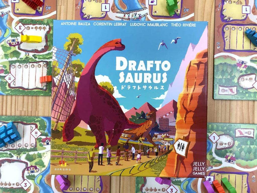 JELLYJELLYGAMES Draftsaurus 2-4 Player Japanese Board Game