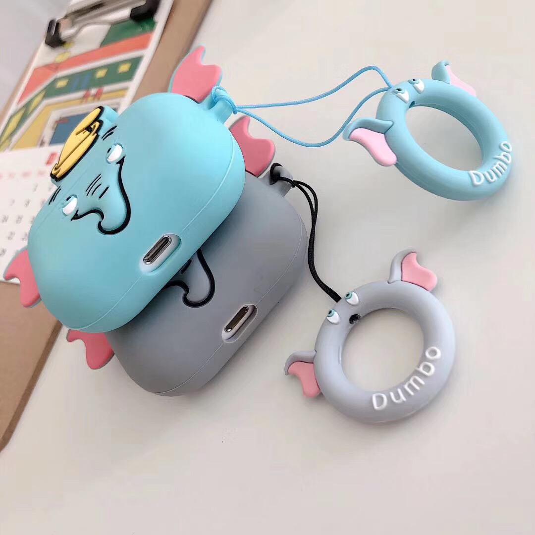 Opatiny Custodia AirPods A Forma Di Elefante Blu: Morbida, Antiurto E Perfetta Per AirPods 3/4/Pro/Pro 2/1/2