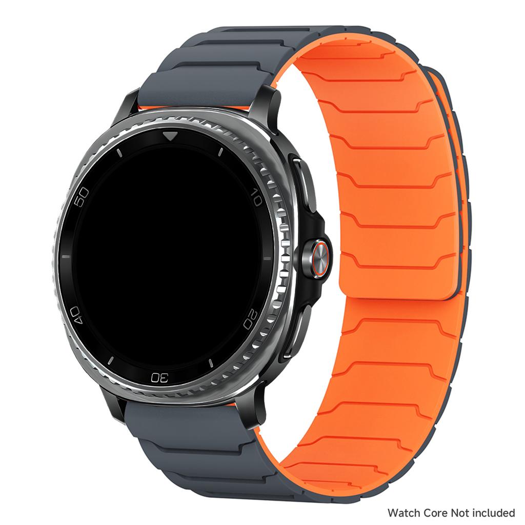 Magnetic Loop Strap for Samsung Galaxy Watch 8/8 Classic Silicone Sport Band for Galaxy Ultra 2025/7 Ultra Two-tone Bracelet