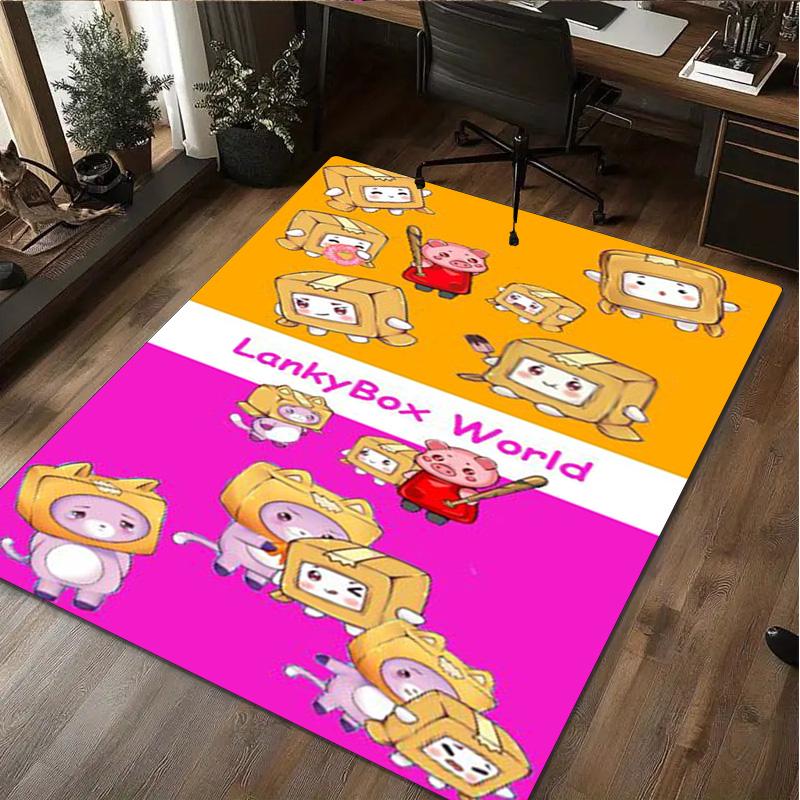 Lankybox Home Office Decorative Rug Room Computer Chair Area Rug Holiday Gift