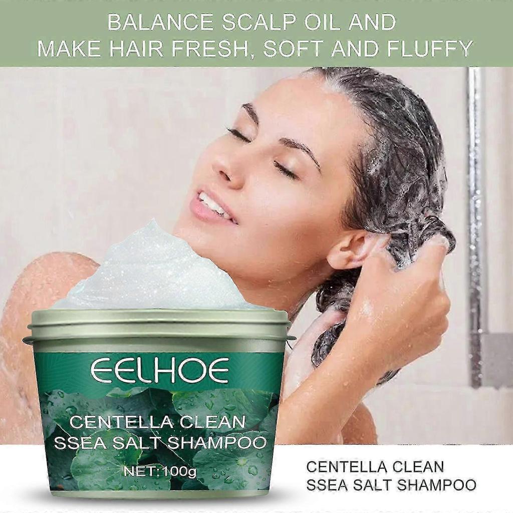 Shampoo al Sale Marino Detergente Centella Antiprurito, Nutriente Capelli Biologici