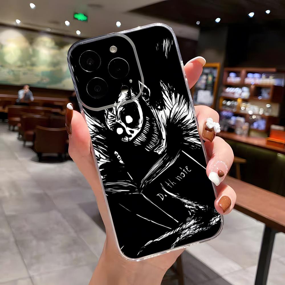 Death Note Yagami Light L Lawliet Phone Case For IPhone 17 Air 16 E 15 14 13 12 Mini 11 Pro Max Anti Transparent Drop Cover