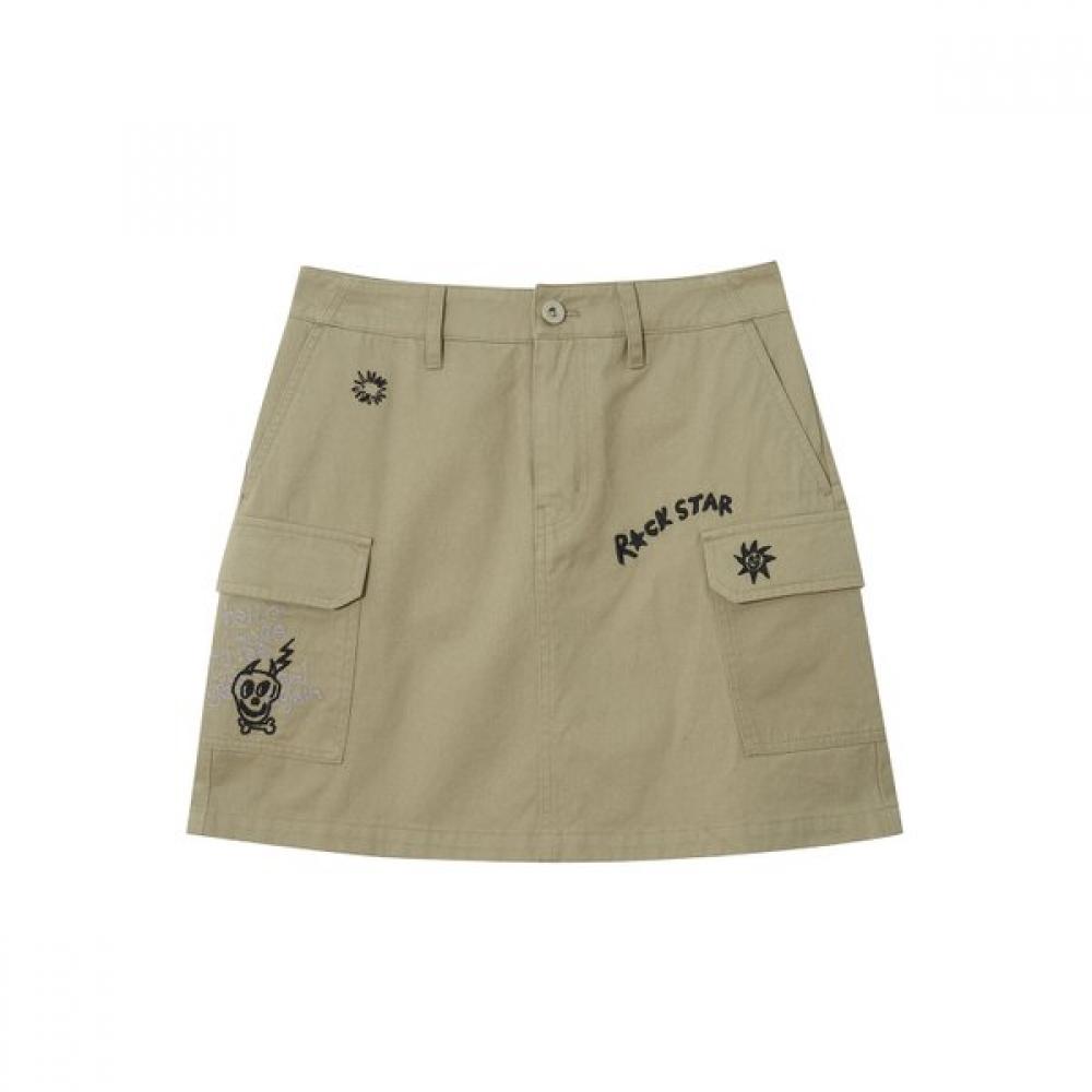 KANGOL Юбка-карго Бежевая 8118 S