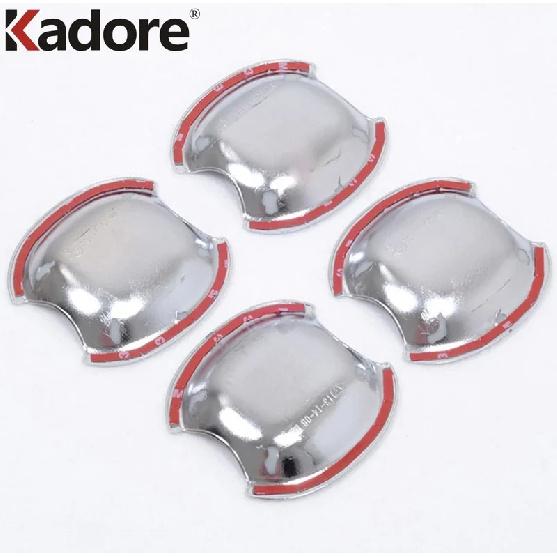 Side Door Handle Bowl Cover Trim For Ford Explorer Sport 2016 2017 Chrome Door Handles Bowl Cup Frame Covers Car Accessories