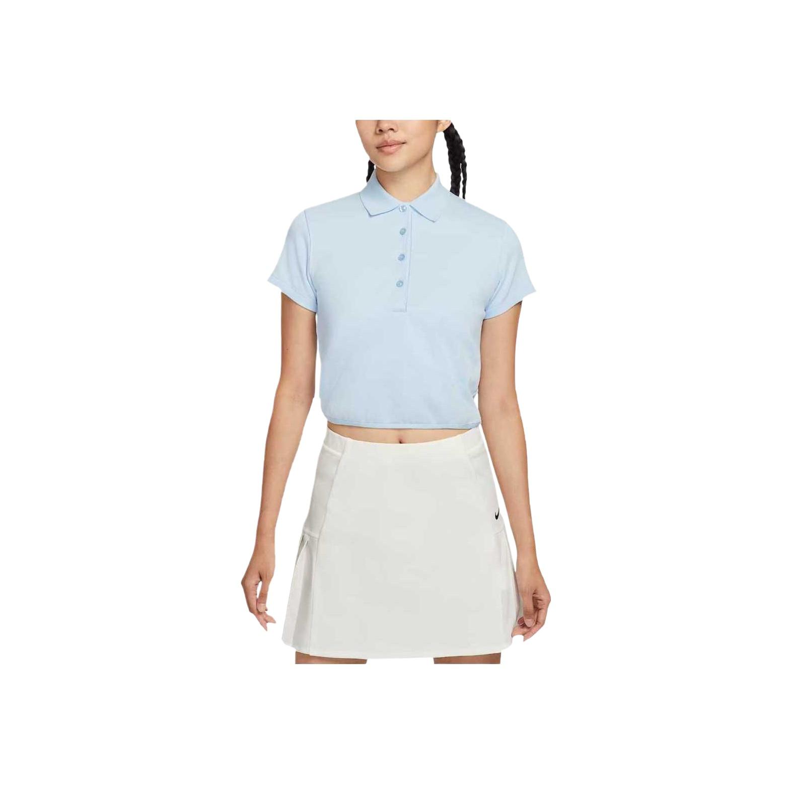 

Nike Solid Color Simple Elegant Comfortable Short Sleeve Golf Shirt Women tops IF8529-441 XL