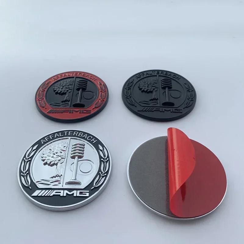 Car Sticker For Benz 6.5cm Apple Tree Logo AMG Metal Car Emblem Rear C Pillar Side Badge for Mercedes Benz A C E GLA GLC GLE Sti