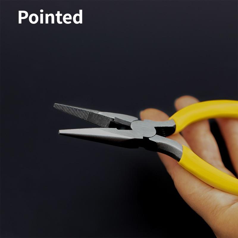 3 Types 5inch Mini Yellow Color Hand Pliers Repair Tools Cutting Zippers Pull Needles Wires Scissors Handmaking