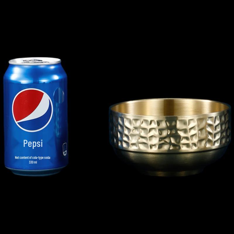 Linpan Stainless Steel Hammered Rice Bowl
