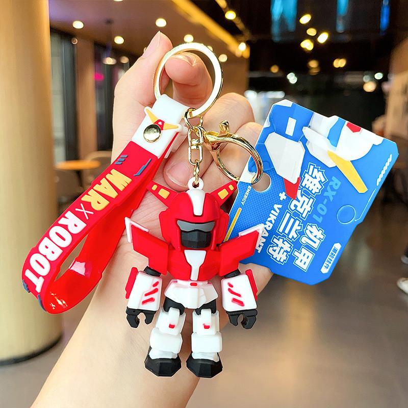 Cartoon Robot Playful Mech Warrior Keychain Cute And Colorful Bag Accessory Gifting For