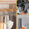 Multi-functional Belt Hanger Clothes Organizer Multifunctional Wooden Underwear Vest Storage Home Dorm Wave Hanger Drying Rack