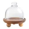Cake Stand with Cover, Wooden Kitchen Tray, Serving Platter, Dessert Cheese
