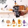 10mm Cute Halloween Straw Cap Silicone Splash-proof Straw Tips Cover Reusable Straws Accessories Straw Stoppers