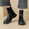 Fashion New Autumn Winter Women Boot Shoes for Women Round Toe Platform Short Boots Fashion Boots Chunky Heel Boots Handmade Size 34-43