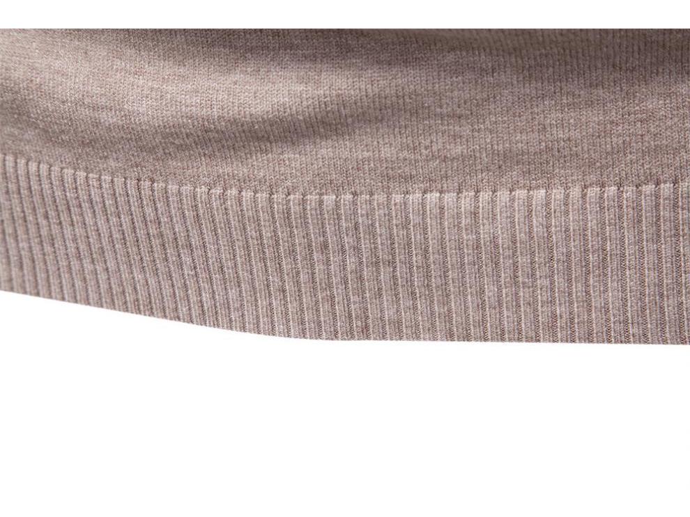 European Chic Men's High-Neck Sweater: Autumn/Winter 2025 Light Luxury Knitwear, High-End Base Layer