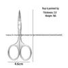 Stainless Steel Eyebrow & Nose Hair Trimmer Scissors with Round Head