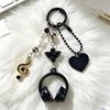 Music Headphone Keychain & Backpack Charm - Personalized Musical Note Phone Chain, Creative High-Value Accessory
