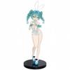 Hatsune Miku Pvc Figurine With Black And White Stockings For Collectors And Anime Fans