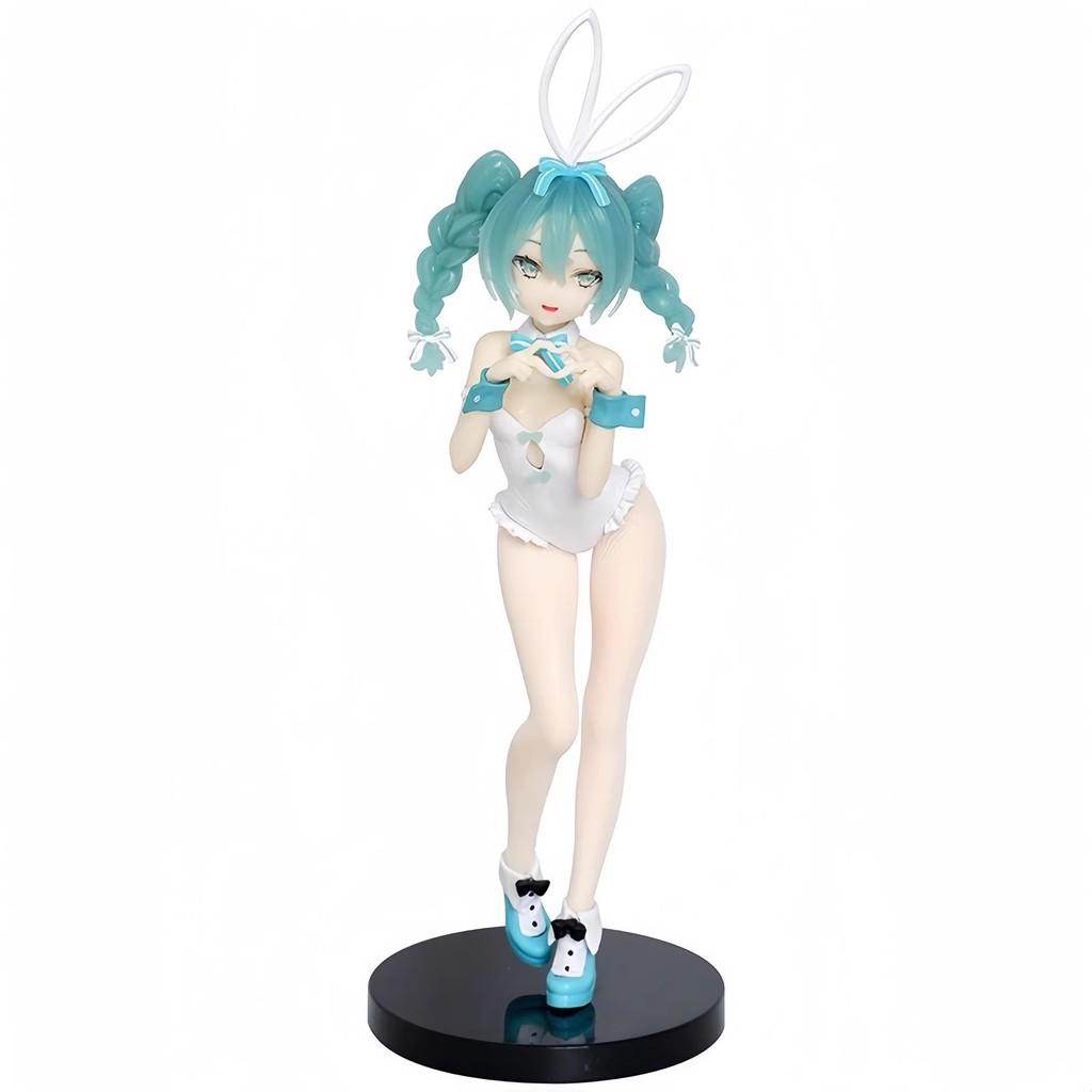 Hatsune Miku Pvc Figurine With Black And White Stockings For Collectors And Anime Fans