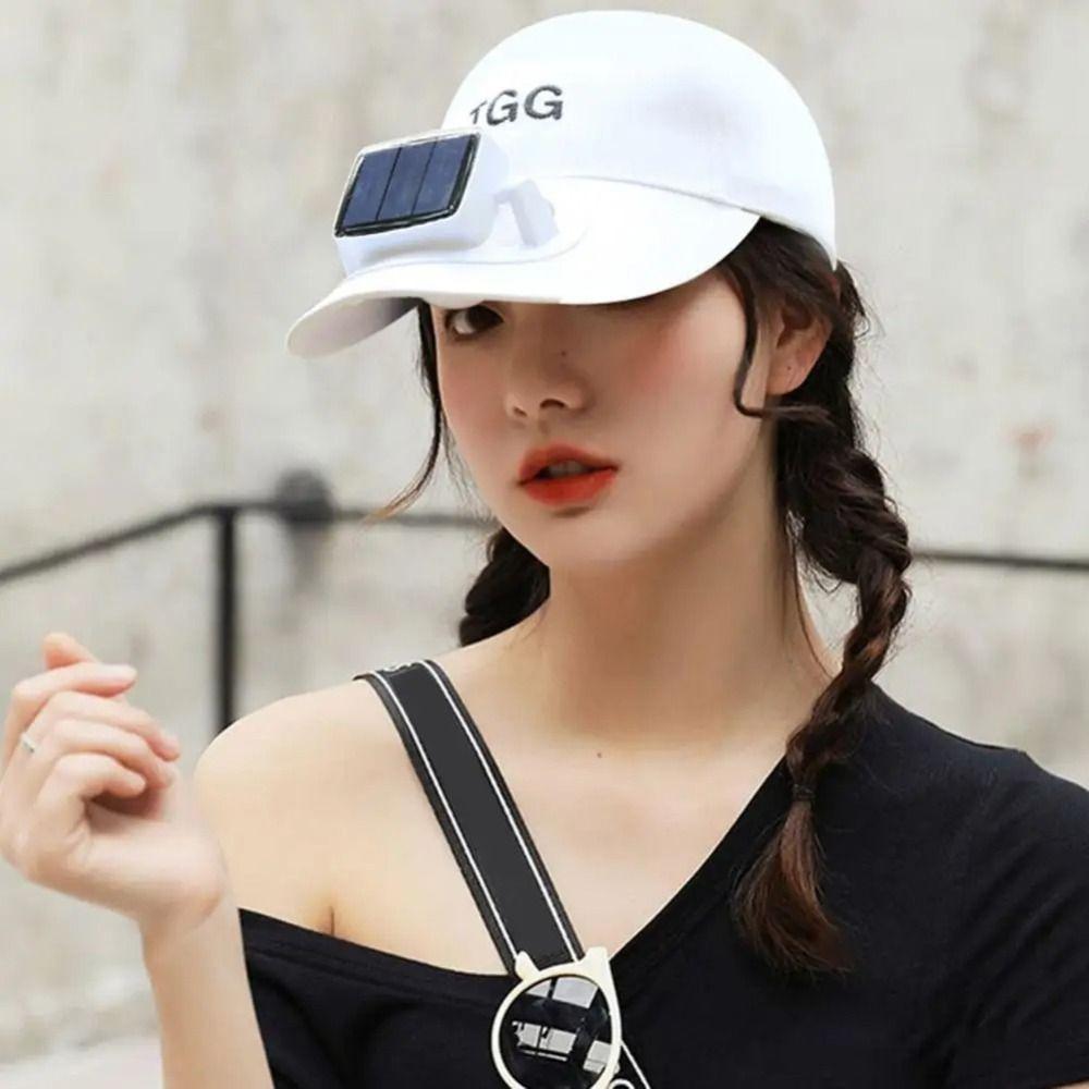 Solar Charging Fan Sunhat USB Charging Detachable Fan Cap Casual Fan Baseball Hat  Outdoor