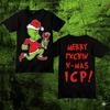 2 Sides INSANE CLOWN POSSE ICP MERRY FCKIN CHRISTMAS SANTA T-Shirt HT613